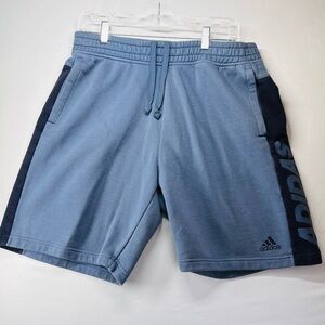 Adidas Men's Athletic Shorts in Blue and Navy